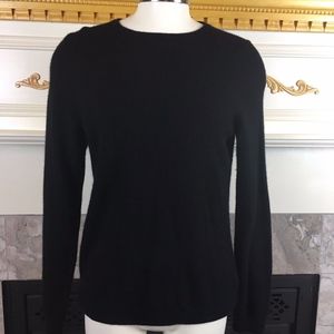 L.L Bean Pet S Black Crewneck Cashmere Sweater
